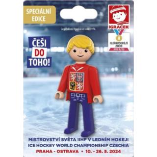 Reprezentacje hokejowe figurka man ms hockey fan red