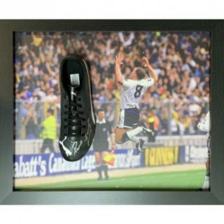 Słynni piłkarze kicker w ramce Gascoigne Signed Boot (Framed) Tottenh