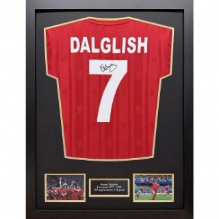 Słynni piłkarze koszulka w antyramie 1986 Dalglish Signed Shirt (Fram