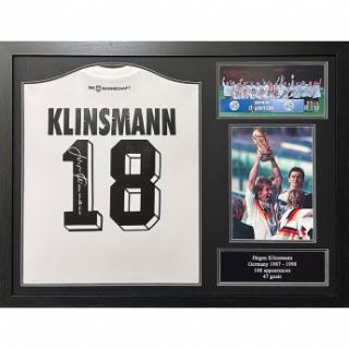 Słynni piłkarze koszulka w antyramie Germany Klinsmann Signed Shirt (