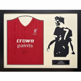 Słynni piłkarze koszulka w antyramie Liverpool FC 1986 Dalglish Signe
