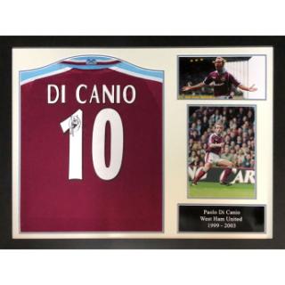 Słynni piłkarze koszulka w antyramie West Ham United FC 2000 Di Canio