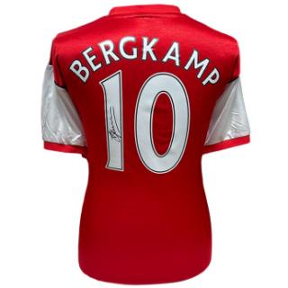 Słynni piłkarze piłkarska koszulka meczowa Arsenal FC 1982 Bergkamp S