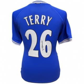Słynni piłkarze piłkarska koszulka meczowa Chelsea FC 2000 Terry Sign