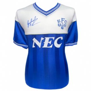 Słynni piłkarze piłkarska koszulka meczowa Everton FC 1986 Lineker Si