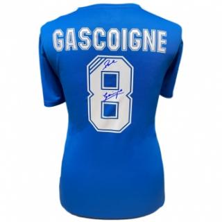 Słynni piłkarze piłkarska koszulka meczowa Rangers FC Gascoigne Signe