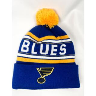 St. Louis Blues czapka zimowa dziecięca Jacquard Cuffed Knit With Pom