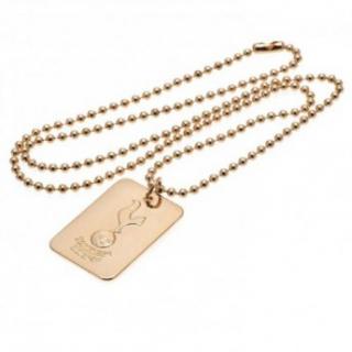 Tottenham naszyjnik z zawieszką Gold Plated Dog Tag  Chain