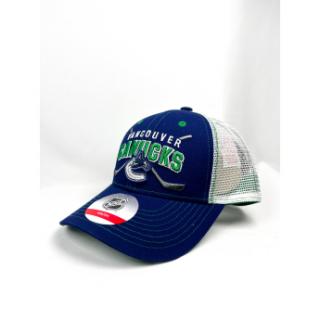 Vancouver Canucks dziecięca czapka baseballowa Core Lockup Trucker Sn