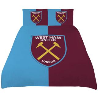 West Ham United pościel na podwójne łóżko Colour Split King