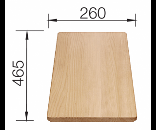 Deska drewniana buk, BLANCO 465x260, [FAVOS MINI] 225685 Rabat do 6% - sprawdź w sklepie!