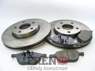 TARCZE I KLOCKI HAMULCOWE FORD FOCUS II VOLVO PRZÓD 278mm