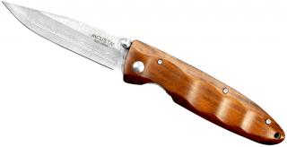 Nóż składany Classic Wave Iron Wood Damascus Mcusta MC-0018D