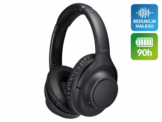 Audio-Technica ATH-S300BT (czarne) słuchawki bluetooth z aktywną redukcją szumów