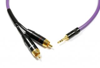 Melodika MDMJ2R10 1m 2xRCA - mini jack 3,5mm