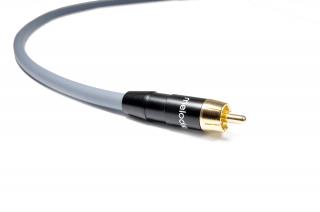 Melodika MDSW100G Gunmetal kabel do subwoofera 1xRCA-1xRCA 10m