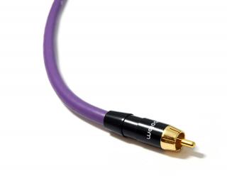 Melodika MDSW120 Purple kabel do subwoofera 1xRCA-1xRCA 12m