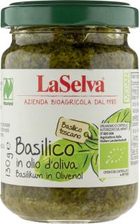 LaSelva Bazylia w oliwie z oliwek 130g BIO