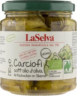 LaSelva Karczochy w oliwie z oliwek 280g BIO