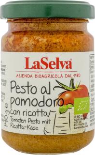LaSelva Pesto pomidorowe z serem ricotta 140g BIO