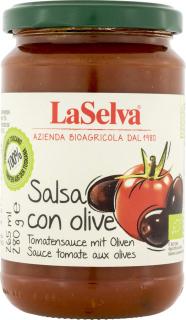 LaSelva Sos pomidorowy z oliwkami 280g BIO