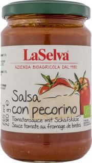 LaSelva Sos pomidorowy z serem pecorino 280g BIO