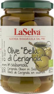 LaSelva Zielone oliwki Bella di Cerignola 310g BIO