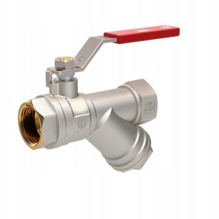ARCO SENA zawór kulowy wodny 1 cal DN25 z filtrem 752305