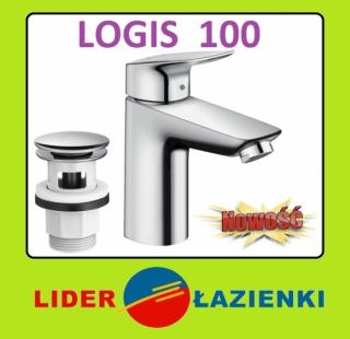 HANSGROHE LOGIS 100 bateria umywalkowa stojąca z korkiem KLIK KLAK