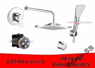 KLUDI BALANCE zestaw podtynkowy deszczownica kwadratowa