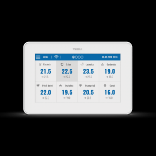 TECH M-9 R PRZEWODOWY PANEL KONTROLNY Z MODUŁEM WiFi (montaż podtynkowy)