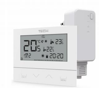 TECH ST-292 v2 Regulator BEZPRZEWODOWY pokojowy dwustanowy  (szklany panel przedni 3mm) BIAŁY