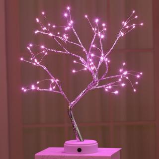 Lampka w kształcie drzewa 108 lampek kolor: różowa