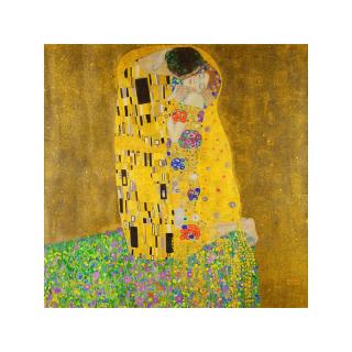 Pocałunek Gustav Klimt - Reprodukcja obrazu wydrukowana na płótnie 60x60cm