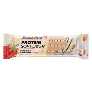 PowerBar Baton proteinowy Protein Soft Layer 40g Biała Czekolada - Truskawka