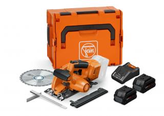 F-IRON Cut 57 AS Set 2 x 8 Ah Kompaktowa akumulatorowa ręczna pilarka tarczowa do metalu