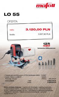 Frezarka górnowrzecionowa LO 55 w systenerze MAX3 + Zestaw frezów LO-FS8 6T