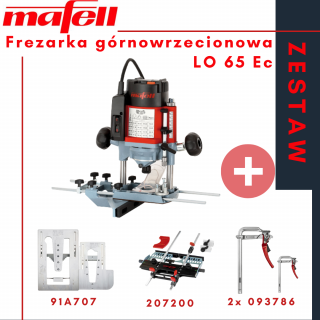 Zestaw Frezarka górnowrzecionowa LO 65 EC MaxiMax w Systenerze T-max Plus Szablon 91A707 Plus LO-FA Adapter Plus Ścisk 40x14