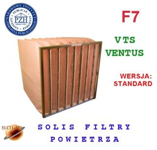 Filtr kieszeniowy do VTS klasy F7 - 592x287x600  FK-7_8/592/287/600_VENTUS