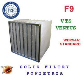 Filtr kieszeniowy do VTS klasy F9 - 592x287x600  FK-9_8/592/287/600_VENTUS