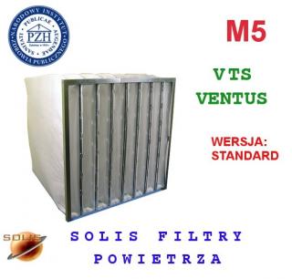 Filtr kieszeniowy do VTS klasy M5 - 428x428x300  FK-5_4/428/428/300_VENTUS