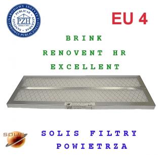 Filtry kasetowe G4 BRINK RENOVENT; 525x185x20 FKA-4-Brink