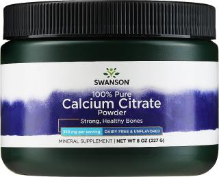 100% PURE CALCIUM CITRATE POWDER 227g - Swanson