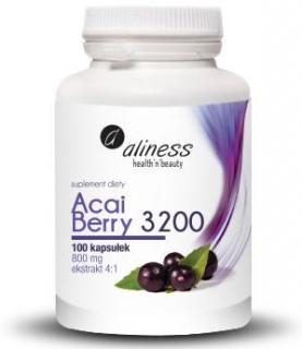 Acai Berry 3200 z acerolą i chromem 100 kaps. - Aliness