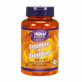 ARGININE  ORNITHINE 100 caps. - Now Foods