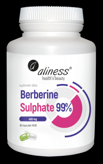 Berberine Sulphate 99% 400 mg x 60 vege caps - Aliness