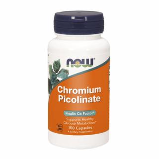 CHROMIUM PICOLINATE 200mcg 100kaps. - Now Foods