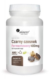 Czarny czosnek fermentowany ABG10+ 400 mg x 100 kaps Vege - Aliness