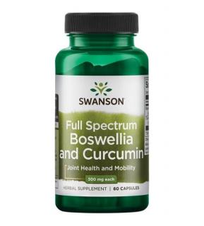 FULL SPECTRUM BOSWELLIA  CURCUMIN 60 kap - Swanson