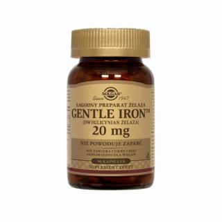 GENTLE IRON ŻELAZO 20MG 90 kaps. - Solgar